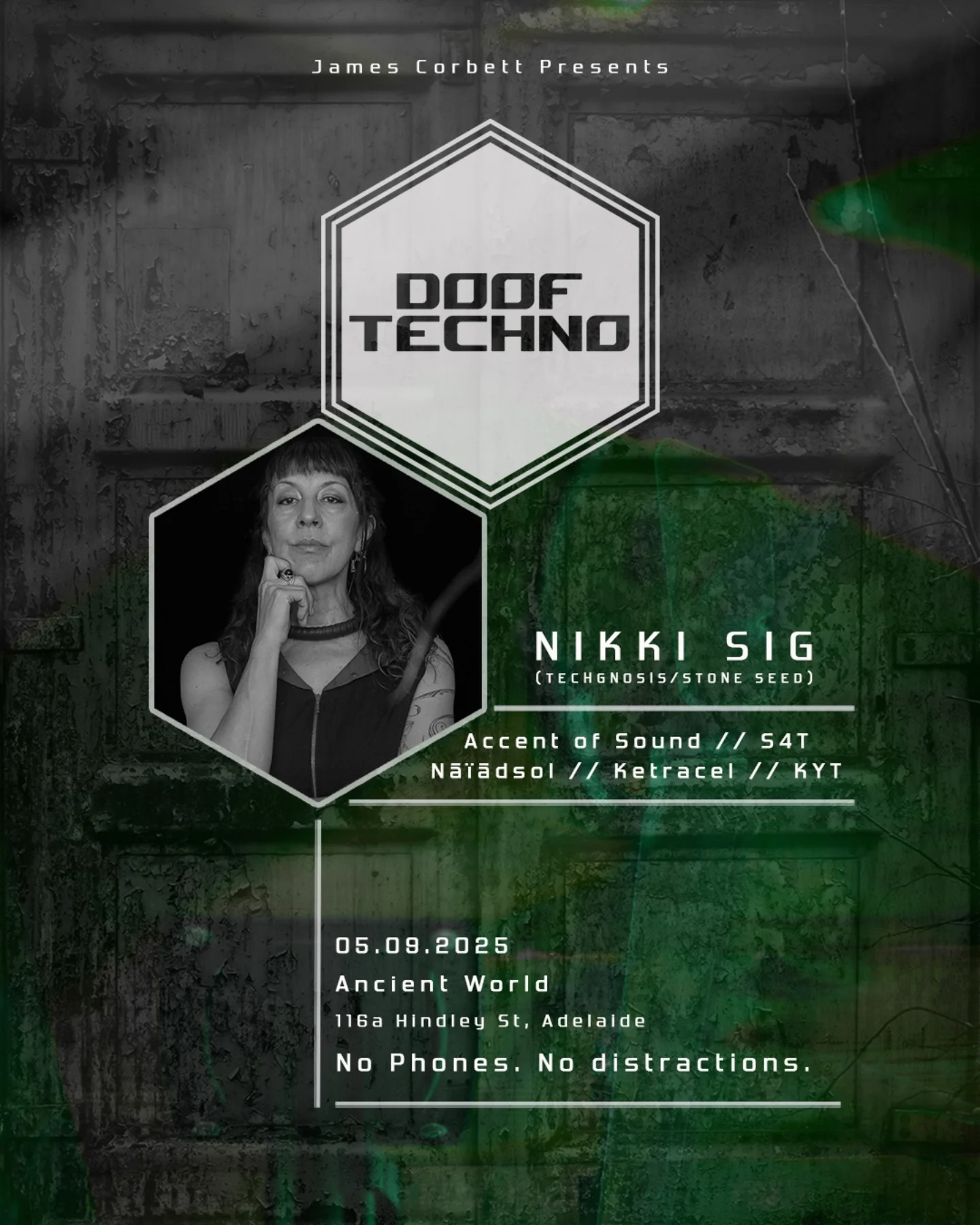 Doof Techno: Nikki Sig poster